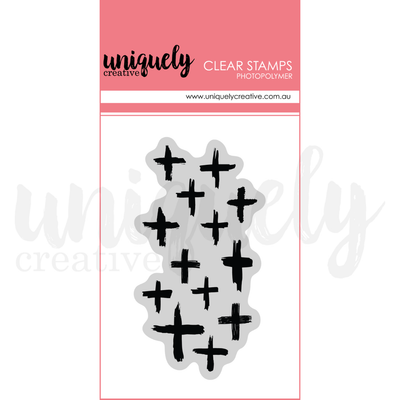 Uniquely Creative - Random Crosses Photopolymer Stamp