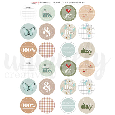 Uniquely Creative - While Away Cut-a-part Sheet