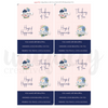 Uniquely Creative - Indigo Bloom Mini Cut-a-Part Sheet