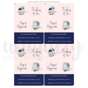 Uniquely Creative - Indigo Bloom Mini Cut-a-Part Sheet