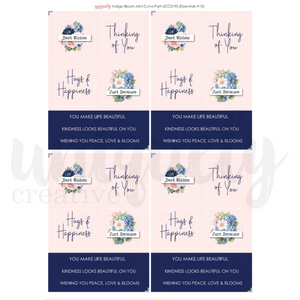 Uniquely Creative - Indigo Bloom Mini Cut-a-Part Sheet