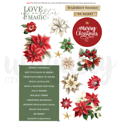Uniquely Creative - Home for Christmas Cut-a-Part Sheet (Copy)