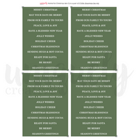 Uniquely Creative - Home for Christmas Mini Cut-a-Part Sheet