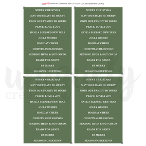 Uniquely Creative - Home for Christmas Mini Cut-a-Part Sheet