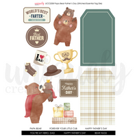Uniquely Creative - Father's Day Papa Bear Cut-a-Part Sheet
