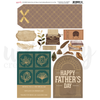 Uniquely Creative - Father's Day Art Deco Card Making Elements Cut-a-Part Sheet