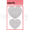 Uniquely Creative - Stitched Nesting & Scalloped Heart Die