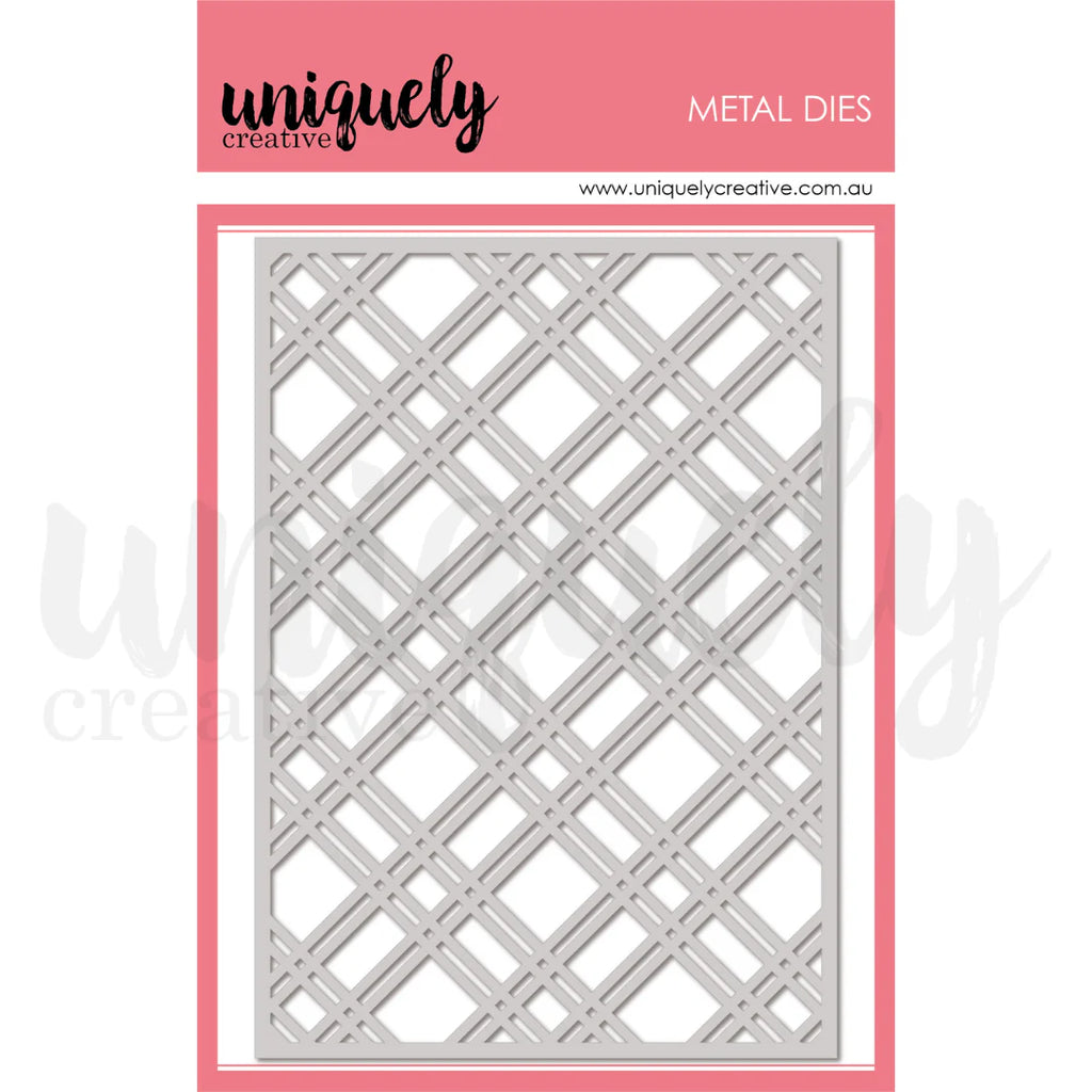 Uniquely Creative - Plaid Coverplate Die