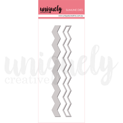 Uniquely Creative - Slimline Chevron Die