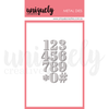 Uniquely Creative - Serif Number Die