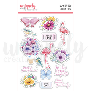 Uniquely Creative - Flowering Utopia Layered Stickers