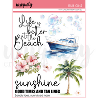 Uniquely Creative - Coastal Bliss Rub-ons