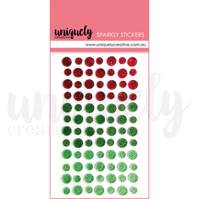 Uniquely Creative - Christmas Sparkly Stickers
