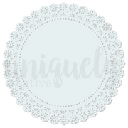 Uniquely Creative - Light Blue Lacey Circle Decorative Base Layer