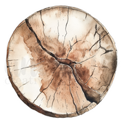 Uniquely Creative - Field Notes Tree Ring Slice Decorative Base Layer