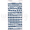Uniquely Creative - Field Notes Navy Dimensional Alpha Stickers
