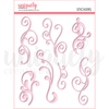 Uniquely Creative - Pink Flourish Puffy Stickers