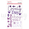 Uniquely Creative - Ultraviolet Delight Felt Title Stickers