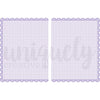 Uniquely Creative - Purple Gingham Double Decorative Base Layer