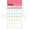Uniquely Creative - Dew Drop Heart Stickers - Luminous