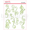 Uniquely Creative - Green Flourish Puffy Stickers