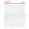 Uniquely Creative - Puffy Silver Alpha Stickers - Uppercase