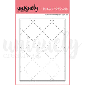 Uniquely Creative - Quilted Embossing Folder