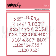Uniquely Creative - Latitude Log Stencil