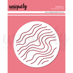 Uniquely Creative - Topographic View Stencil