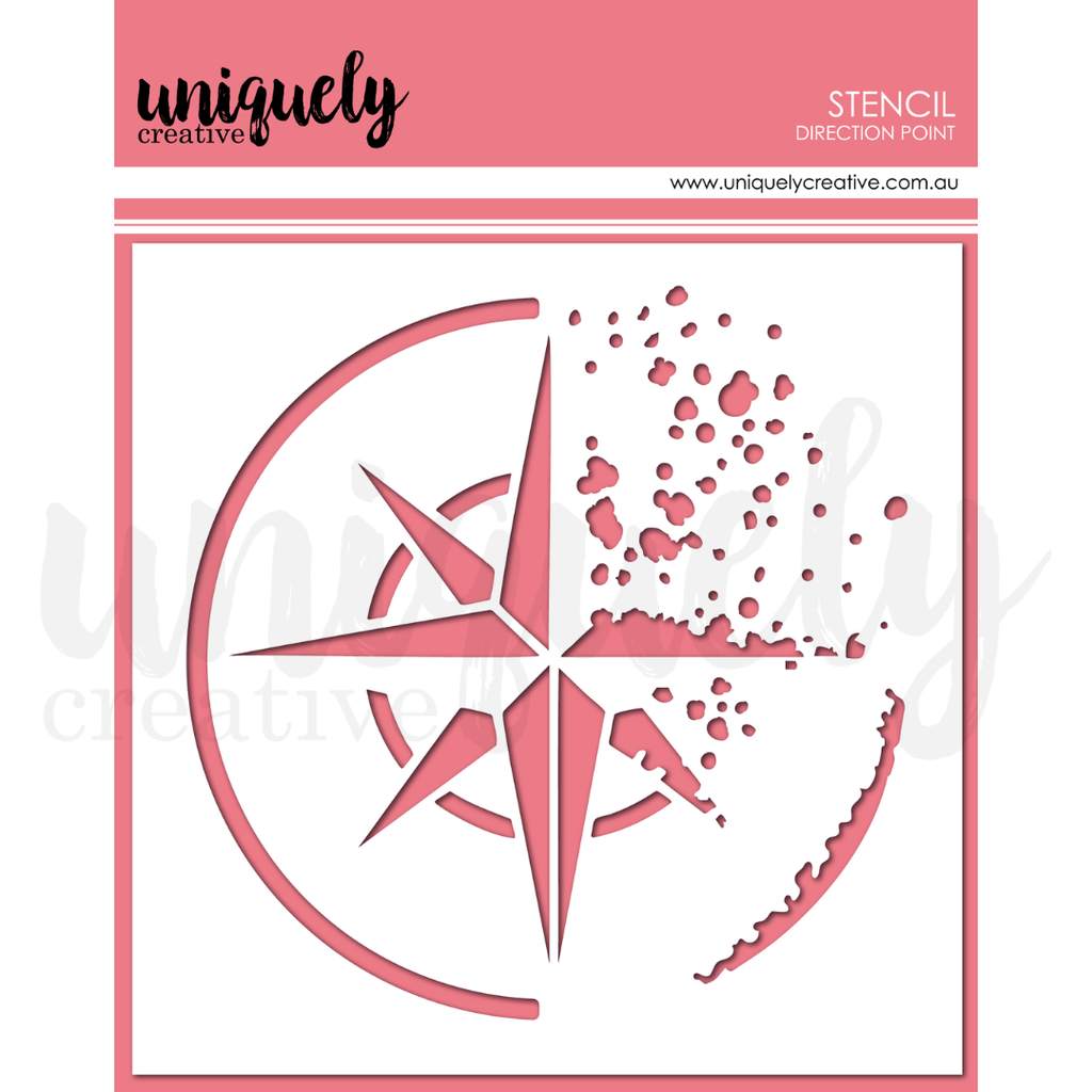 Uniquely Creative - Direction Point Stencil