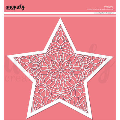 Uniquely Creative - Starlight Mandala Background Stencil