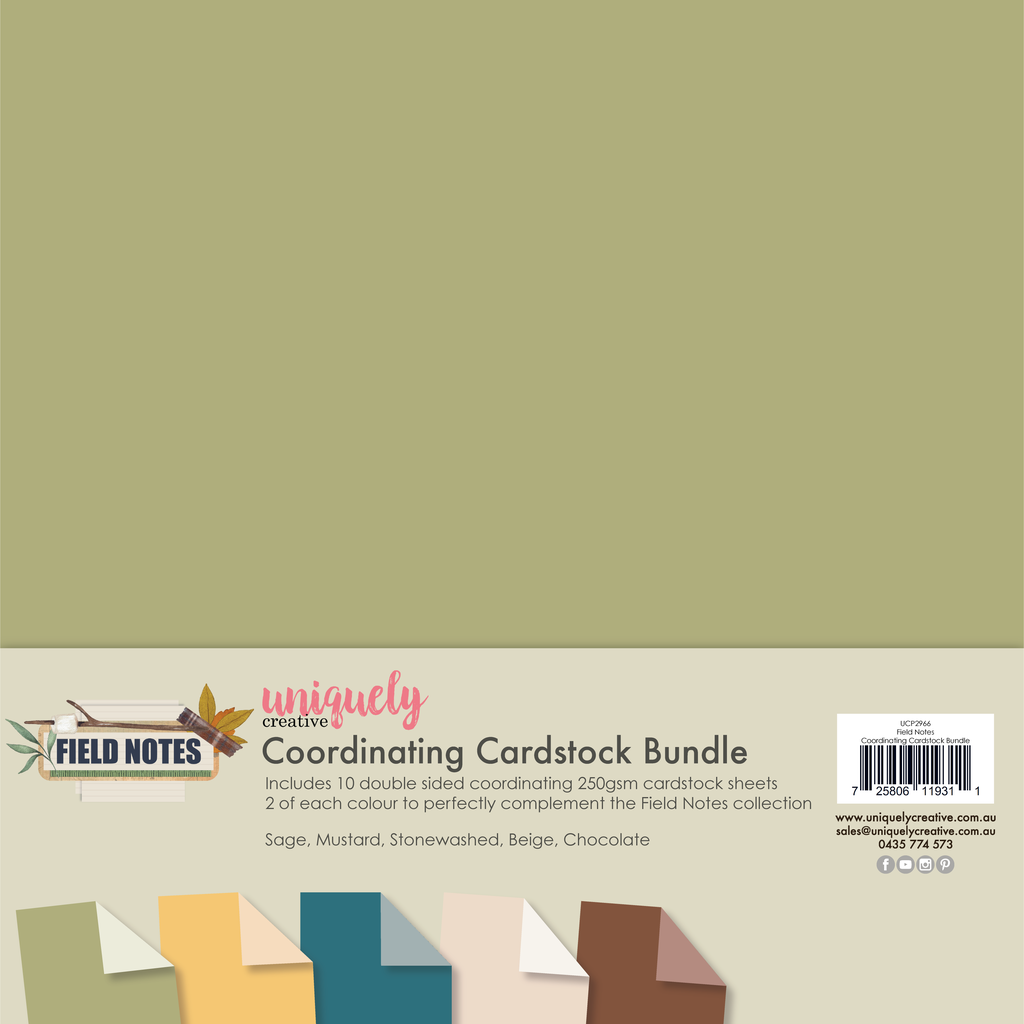 Uniquely Creative - Field Notes Coordinating Cardstock Bundle