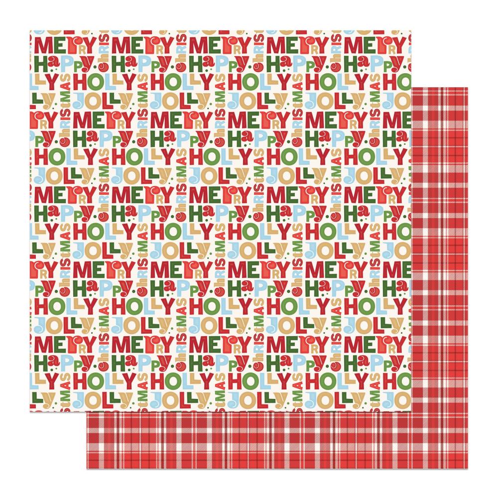Photo Play - Up on the Rooftop Paper - Jolly Plaid