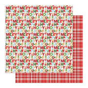 Photo Play - Up on the Rooftop Paper - Jolly Plaid