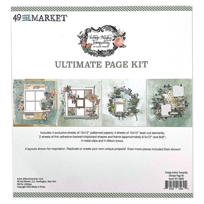 49 and Market - Vintage Artistry Tranquility Ultimate Page Kit