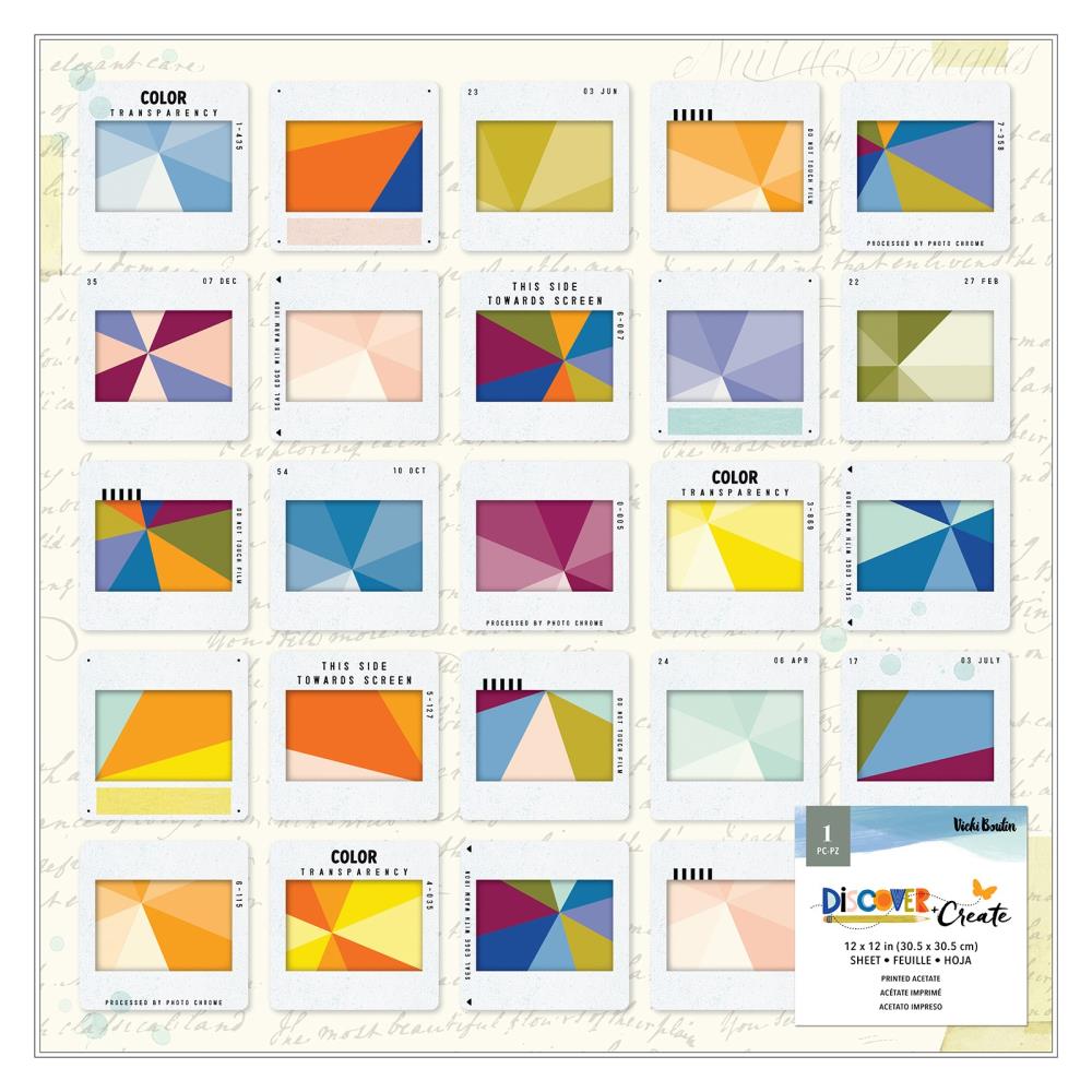 Vicki Boutin Discover + Create Specialty Paper 12"X12" - Acetate