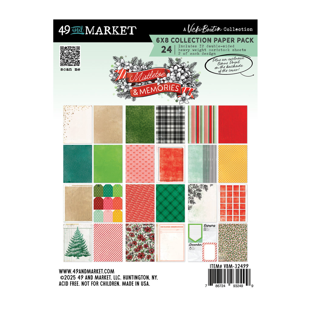 49 and Market - Mistletoe & Memories 6x8 Paper Pack