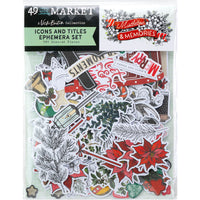 49 and Market - Mistletoe & Memories Icons Die Cuts 82/Pkg