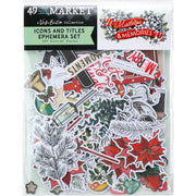 49 and Market - Mistletoe & Memories Icons Die Cuts 82/Pkg