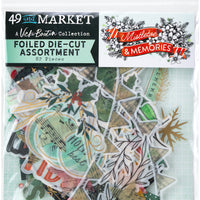 49 and Market - Mistletoe & Memories Foiled Die Cuts 82/Pkg