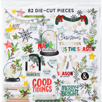 49 and Market - Mistletoe & Memories Foiled Die Cuts 82/Pkg