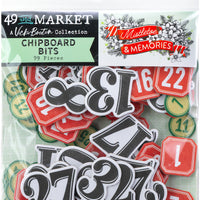 49 and Market - Mistletoe & Memories Chipboard Bits 99/Pkg