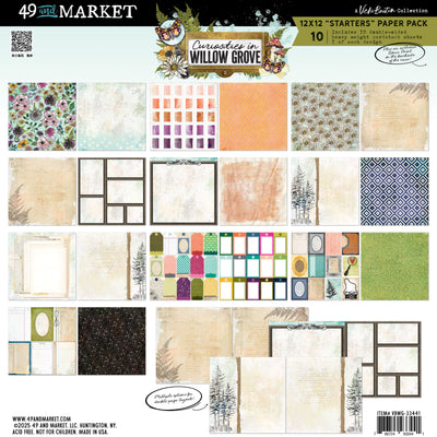 49 And Market - Curiosities In Willow Grove Starters 12x12 Paper Pack
