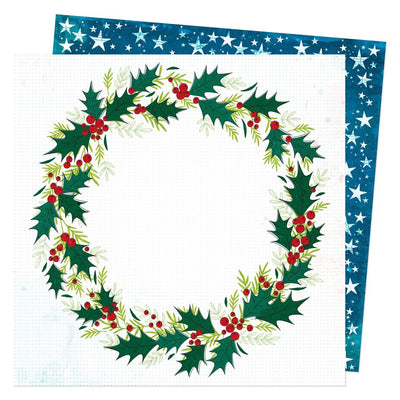 Vicki Boutin - Peppermint Kisses Paper - Holly Wreath