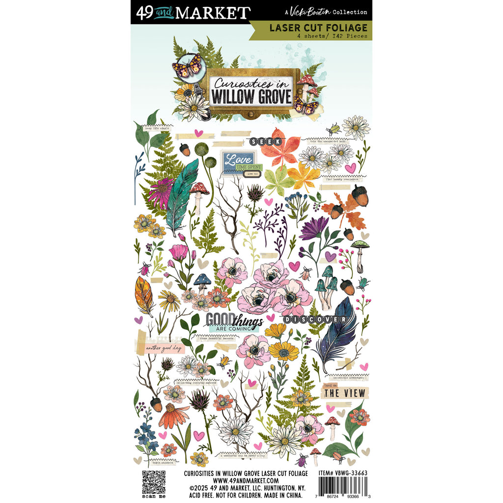 49 And Market - Curiosities In Willow Grove Laser Cut Outs - Foliage