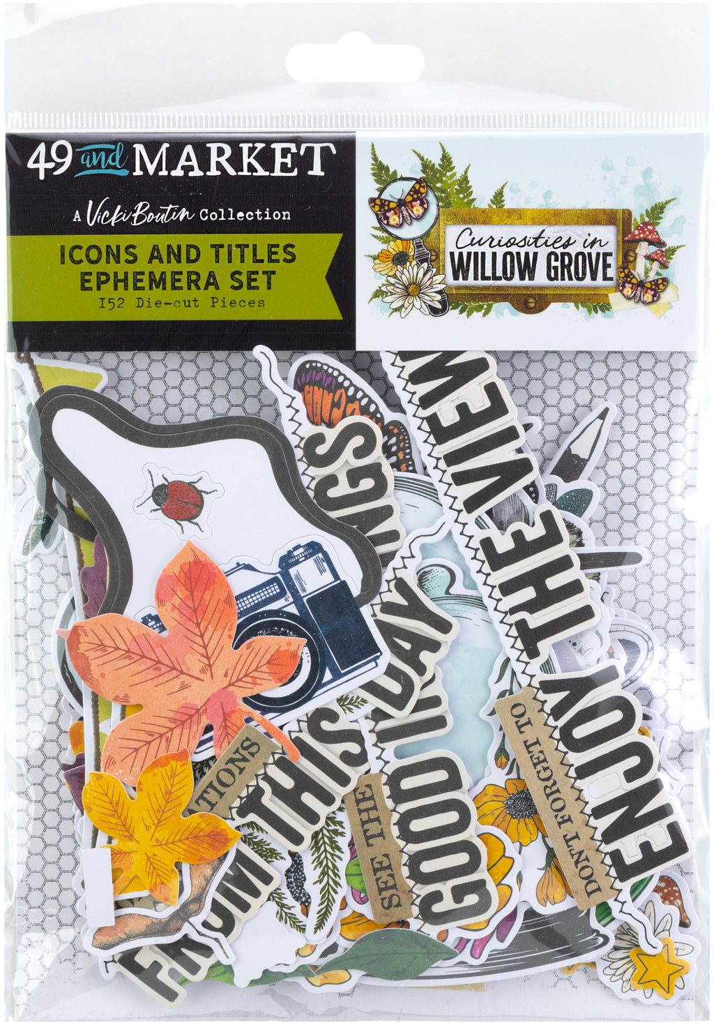 49 And Market - Curiosities In Willow Grove Icons And Titles Ephemera Set