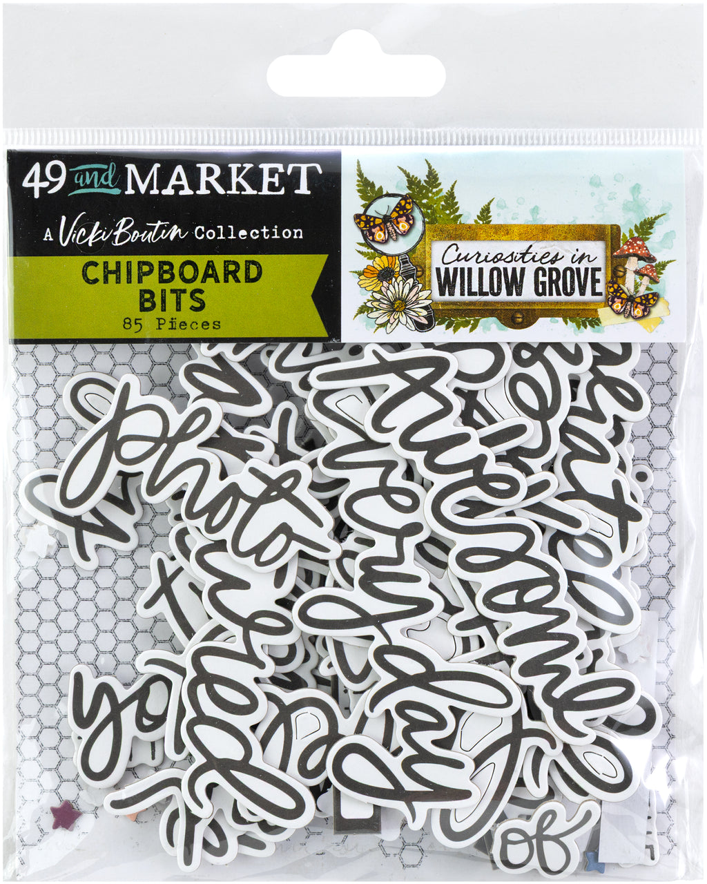 49 And Market - Curiosities In Willow Grove Chipboard Bits