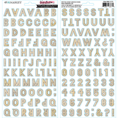 49 And Market Cardstock Stickers - Paper Trail Alphabet