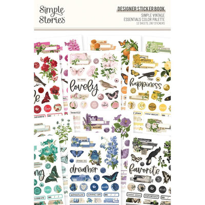 Simple Stories - Simple Vintage Essentials Color Palette Sticker Book 12/Sheets - Designer