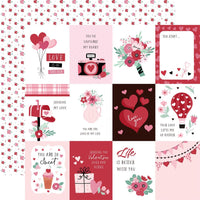 Echo Park - Valentine's Day Paper - 3X4 Journaling Cards